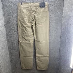 Levis 514 Men 32x34 Slim Straight Beige Khaki Chino 100% Cotton Pants Casual